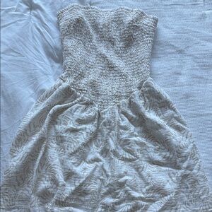 Universal Thread Cream Strapless Dress